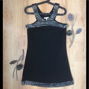 Black&Silver Midi Dress